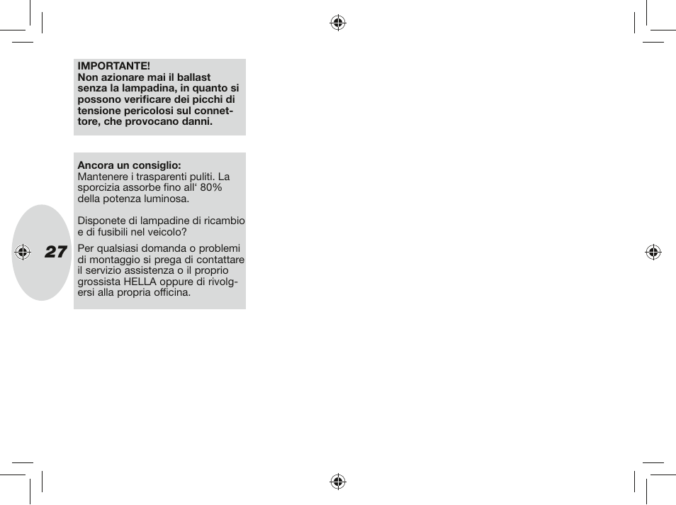 Hella Rallye 4000X Halogen User Manual | Page 27 / 30