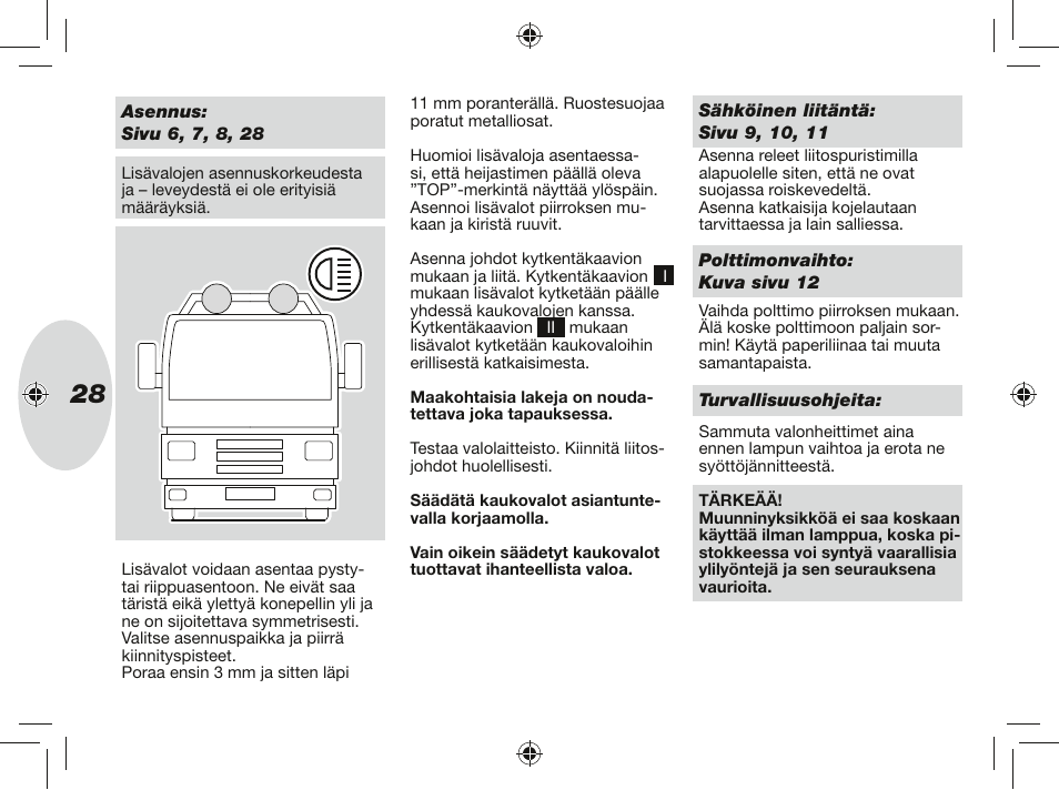 Hella Rallye 4000X Halogen User Manual | Page 28 / 30