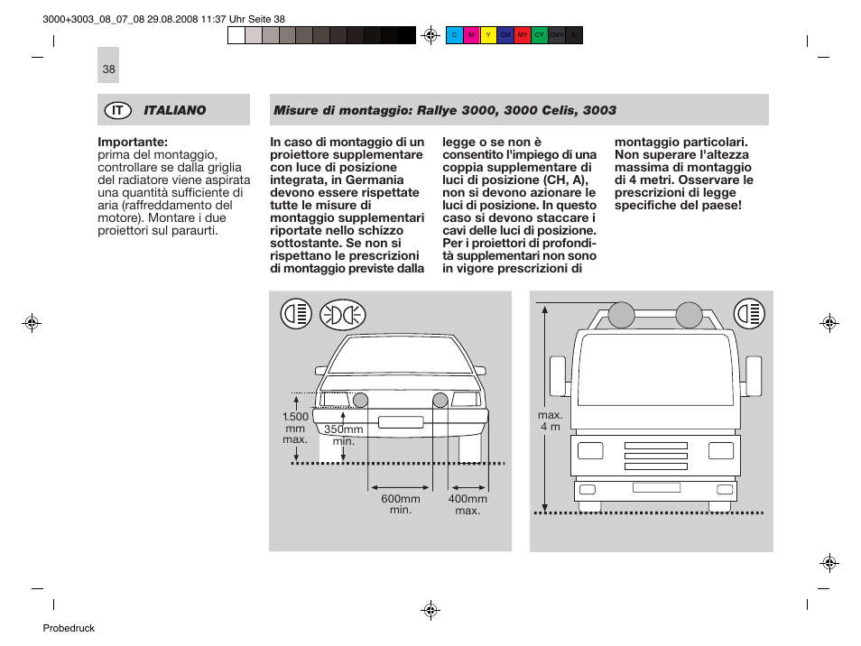 Hella Rallye 3000 Blue User Manual | Page 38 / 48