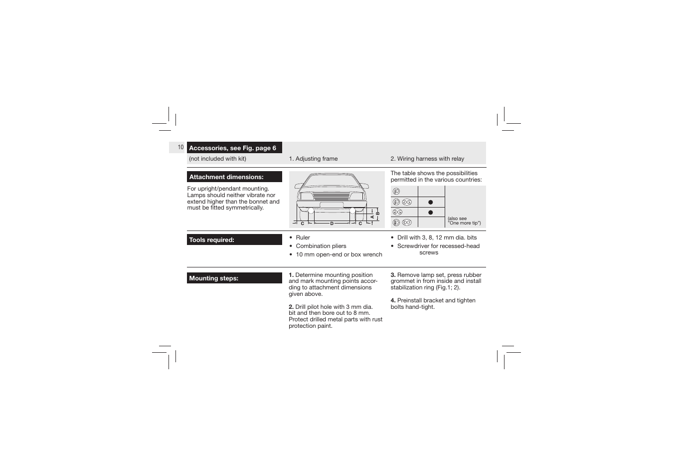 Hella Micro DE Halogen Fog User Manual | Page 10 / 24