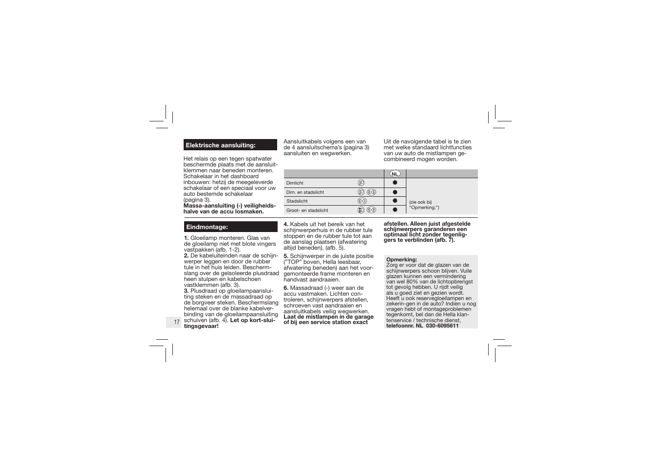 Hella Micro DE Halogen Fog User Manual | Page 17 / 24