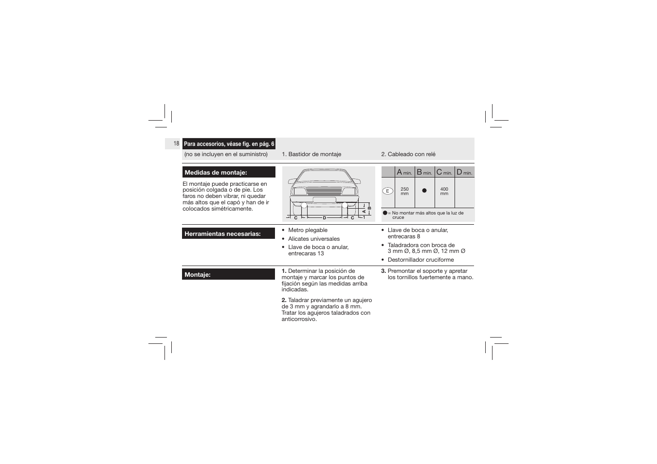 Hella Micro DE Halogen Fog User Manual | Page 18 / 24