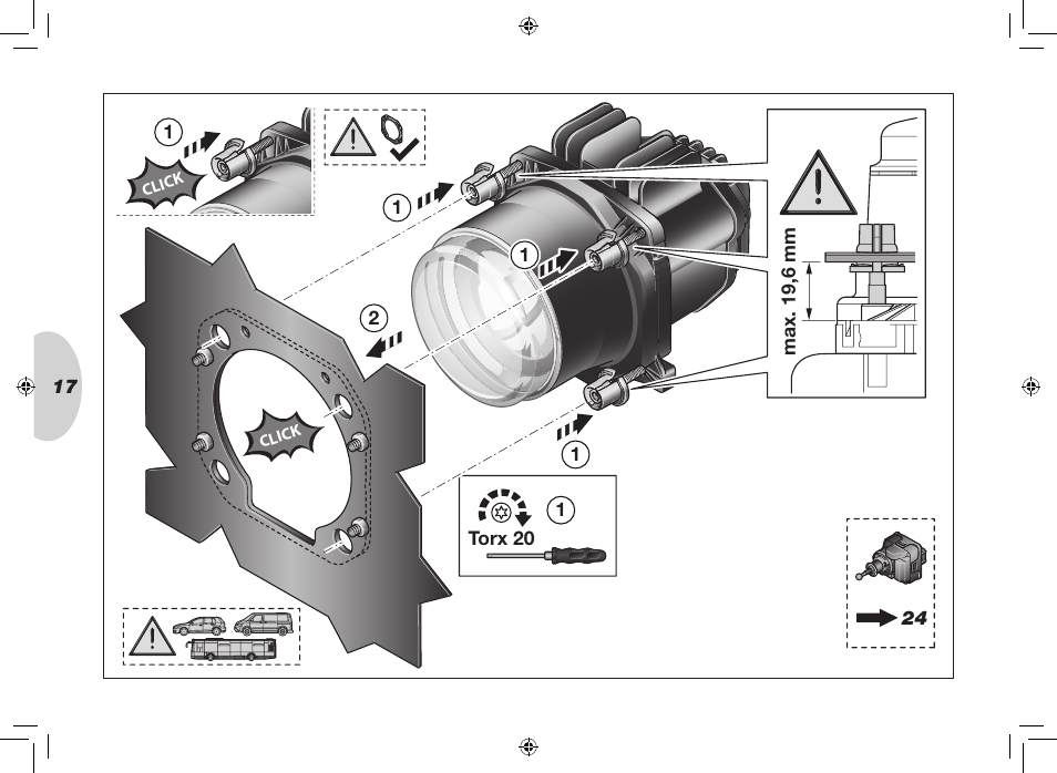 Hella 90mm Bi-LED High/Low Beam Module User Manual | Page 17 / 36