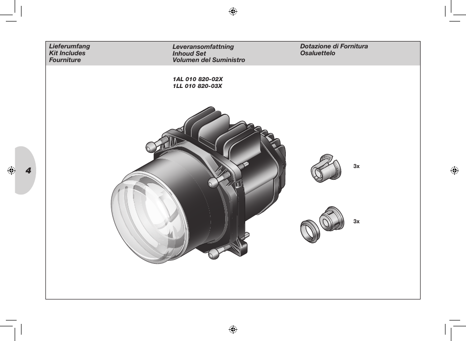 Hella 90mm Bi-LED High/Low Beam Module User Manual | Page 4 / 36