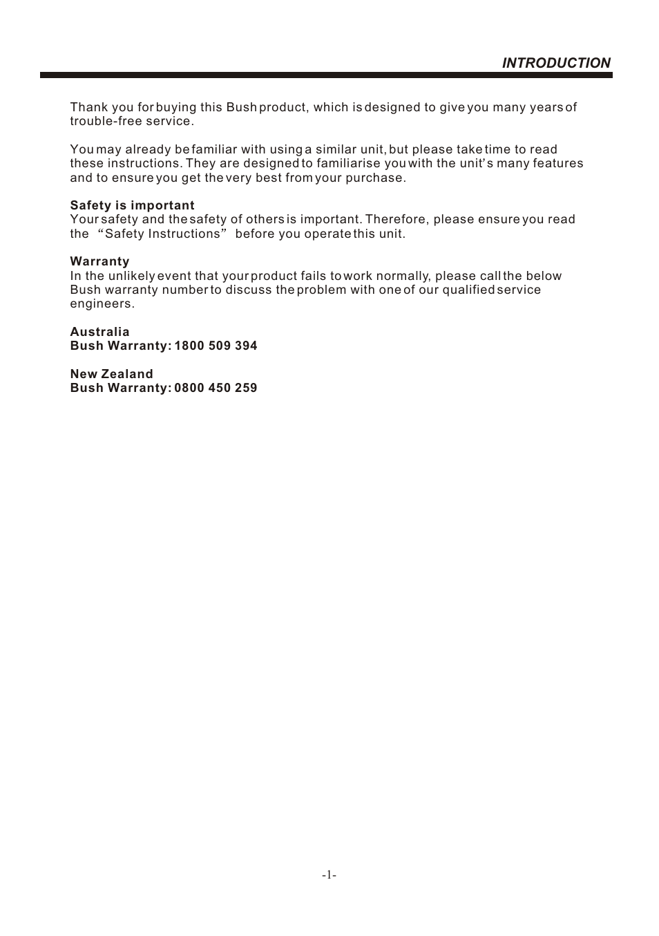 Т³гж 2 | BUSH LED LCD TV/DVD COMBO IDLED2202DVD User Manual | Page 2 / 30