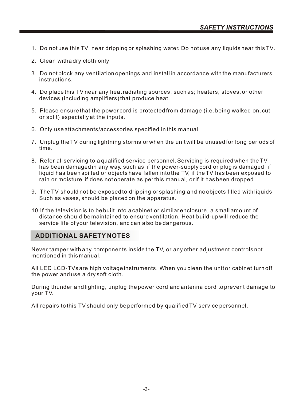 Т³гж 4 | BUSH LED LCD TV/DVD COMBO IDLED2202DVD User Manual | Page 4 / 30