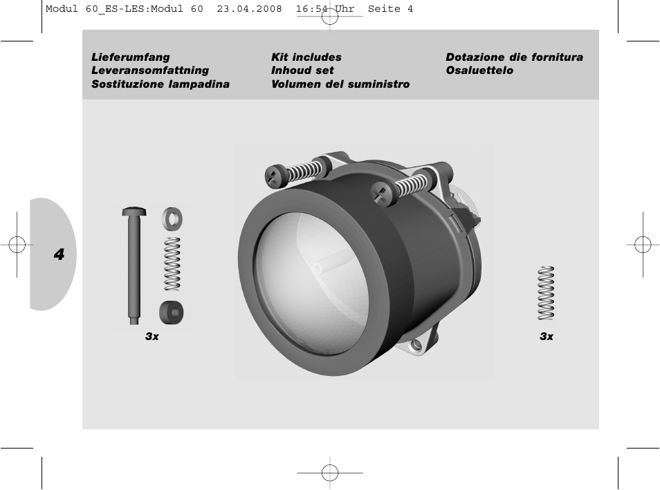 Hella 60mm Module Low Beam User Manual | Page 4 / 15