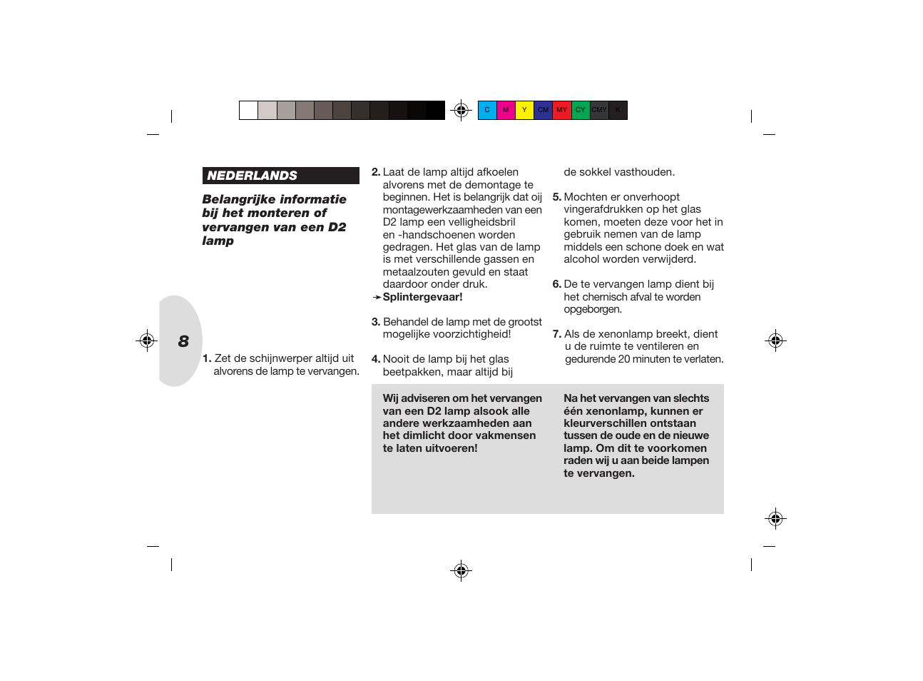 Hella HID/Xenon Capsules User Manual | Page 7 / 11