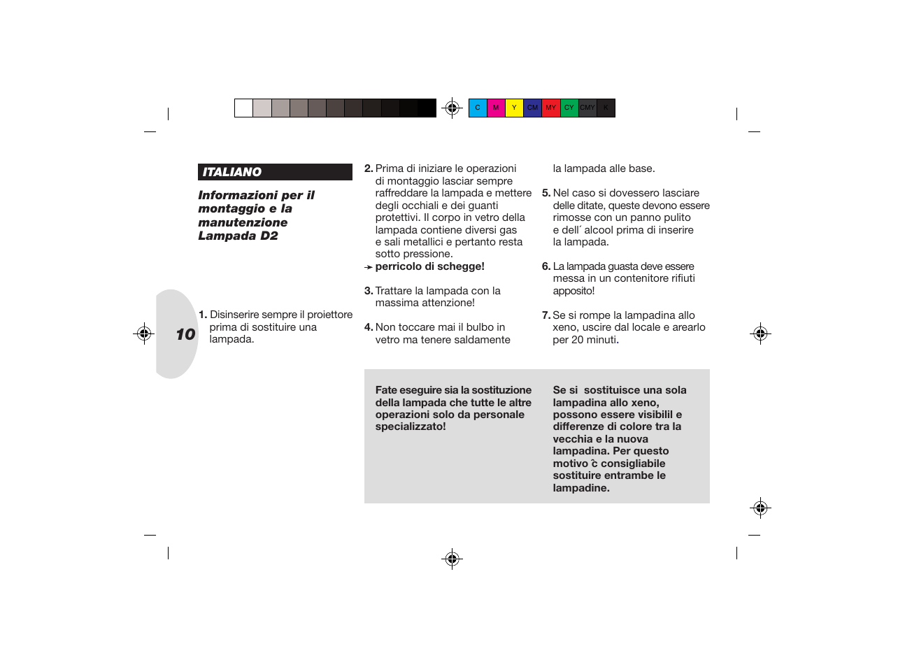 Hella HID/Xenon Capsules User Manual | Page 9 / 11