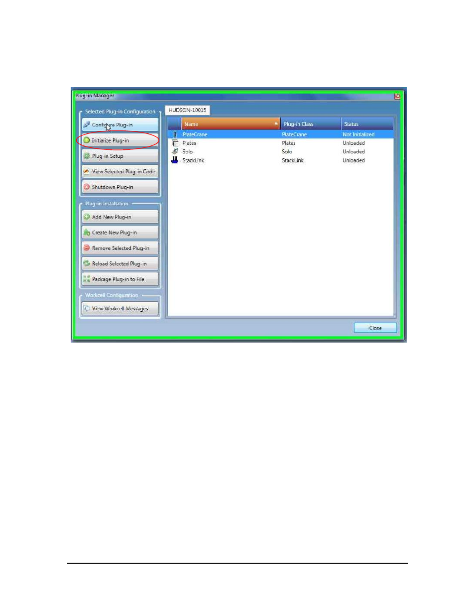 Plug-in setup | Hudson Robotics PlateCrane EX User Manual | Page 20 / 43