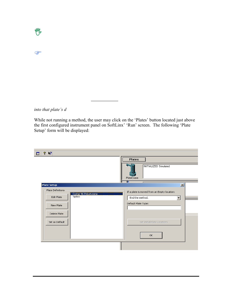 Setting up plate parameters | Hudson Robotics LabLinx User Manual | Page 17 / 34