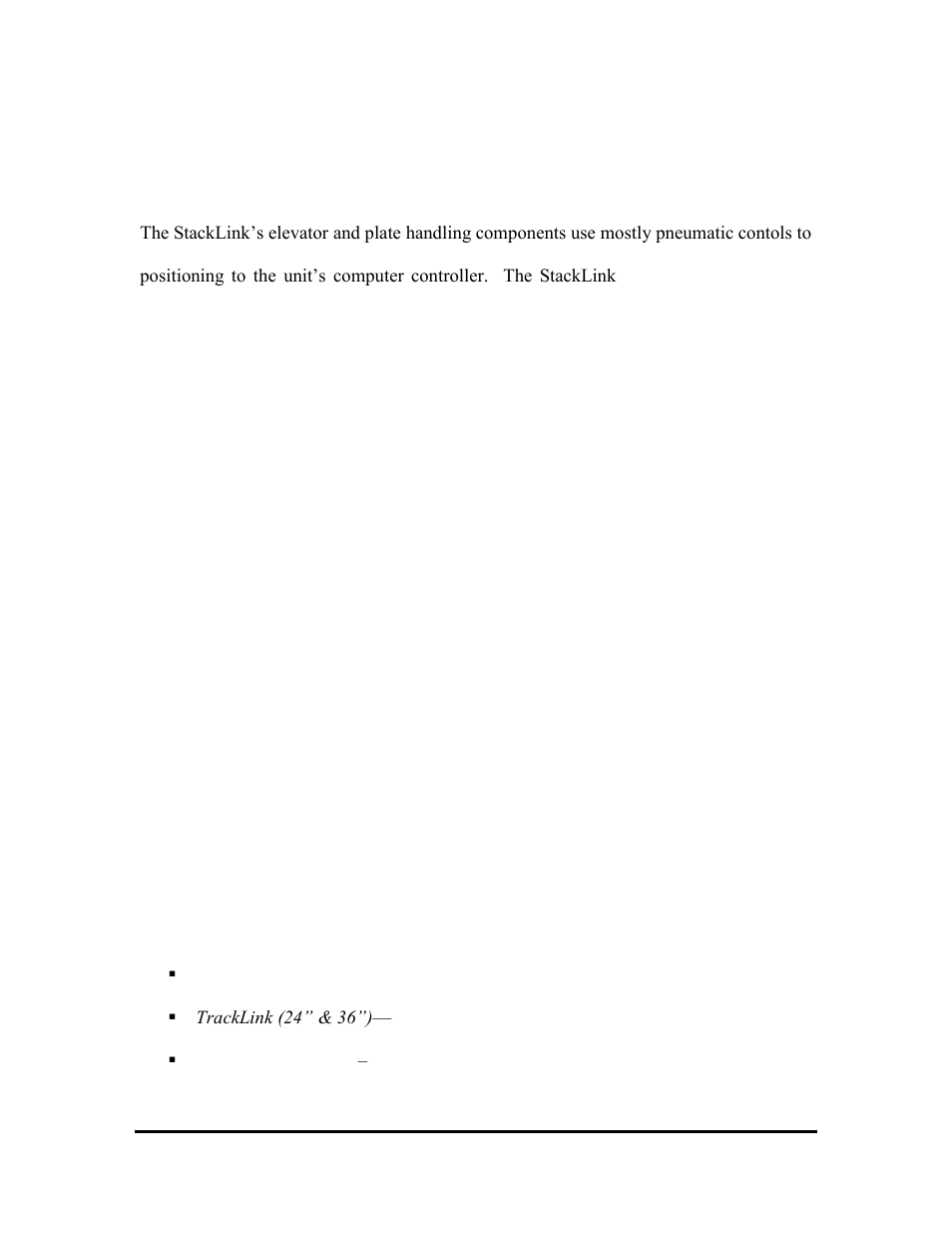 Chapter 5-stacklink components, Drivelink system, Stacks | Power cord/communication cable connection, Power switch, Optional components | Hudson Robotics LabLinx User Manual | Page 19 / 34