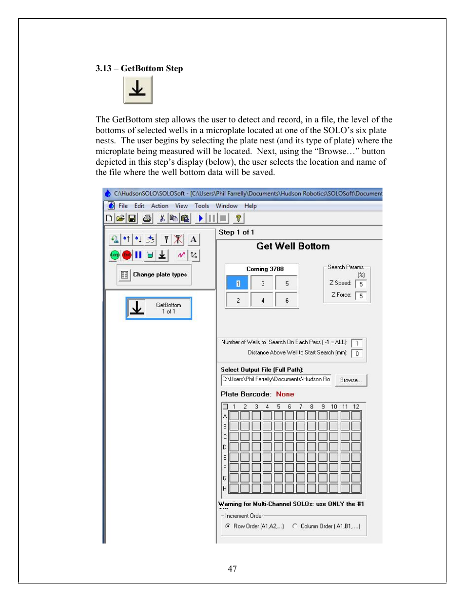 Hudson Robotics SOLO User Manual | Page 47 / 54