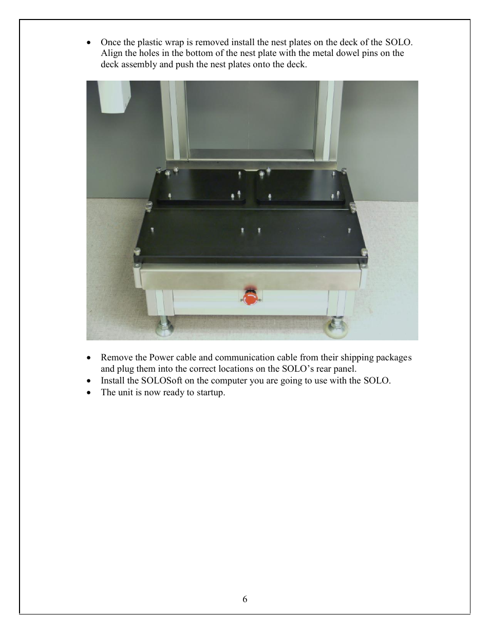 Hudson Robotics SOLO User Manual | Page 6 / 54