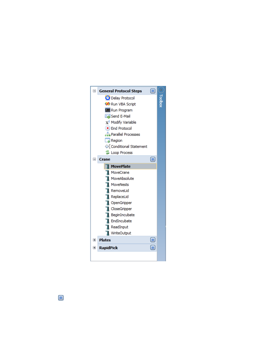 Protocol steps | Hudson Robotics SoftLinx 5.0 User Manual | Page 19 / 50