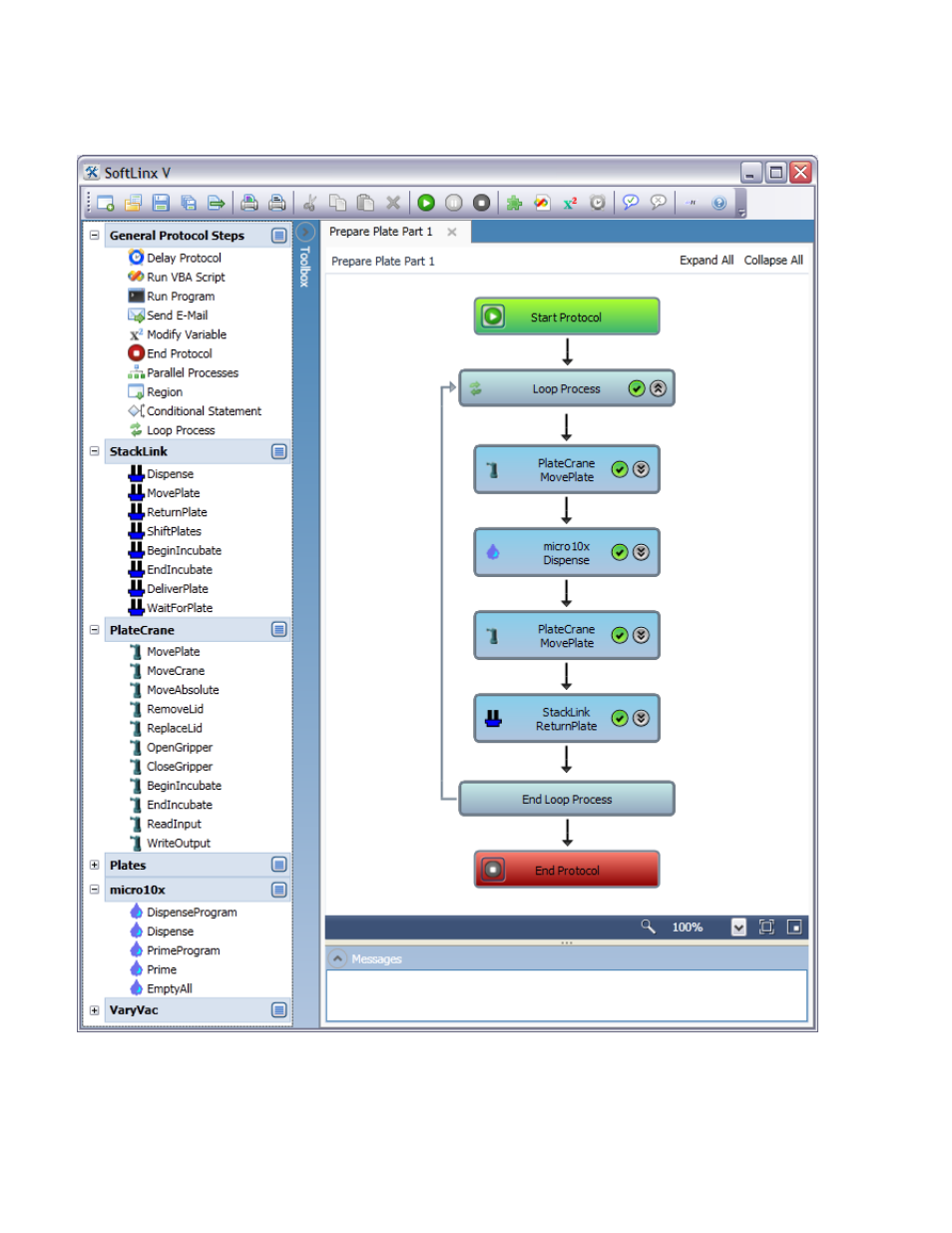 Protocol editor screen | Hudson Robotics SoftLinx 5.0 User Manual | Page 9 / 50