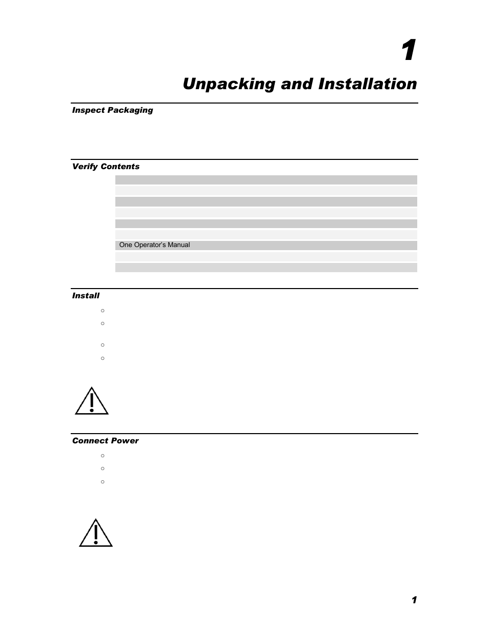 Unpacking and installation | Iris Sample Processing StatSpin® Express 4 Horizontal Centrifuge User Manual | Page 5 / 18