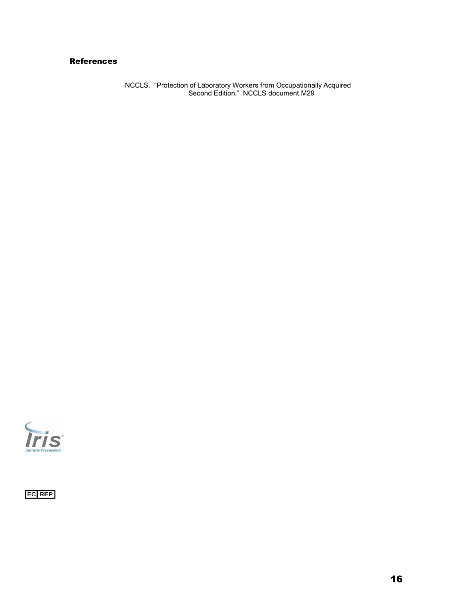 References | Iris Sample Processing StatSpin® ThermoBrite Denaturation and Hybridization User Manual | Page 20 / 21