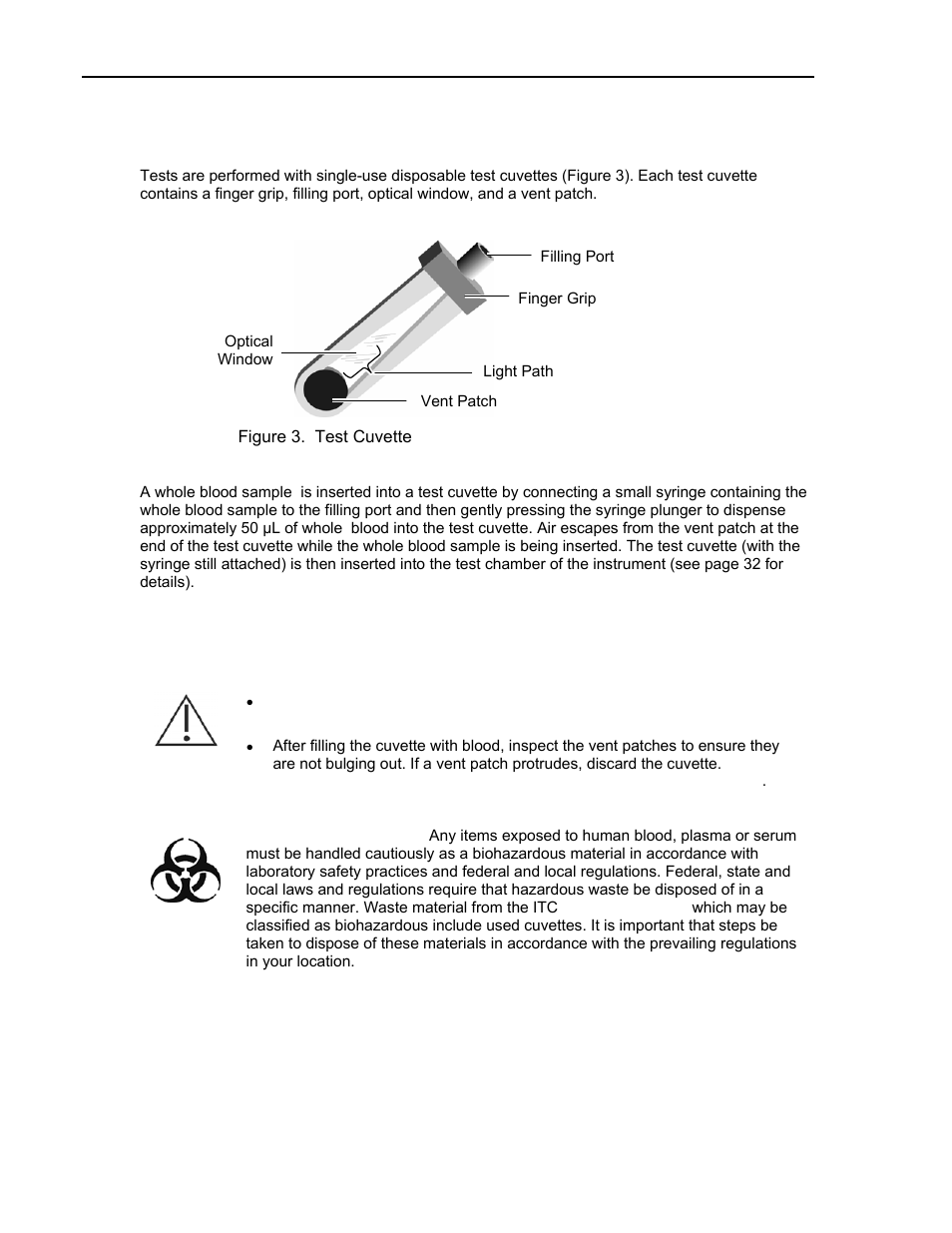 Test cuvettes | ITC Avoximeter 4000 Whole Blood CO-Oximeter User Manual | Page 16 / 78