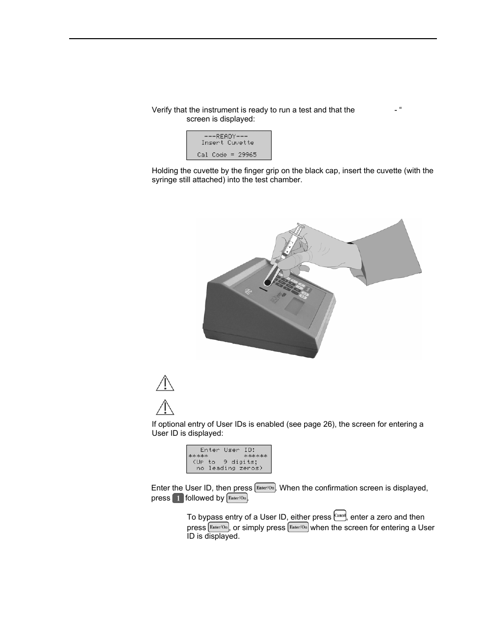 Running a test, Running a test on a patient sample | ITC Avoximeter 4000 Whole Blood CO-Oximeter User Manual | Page 41 / 78