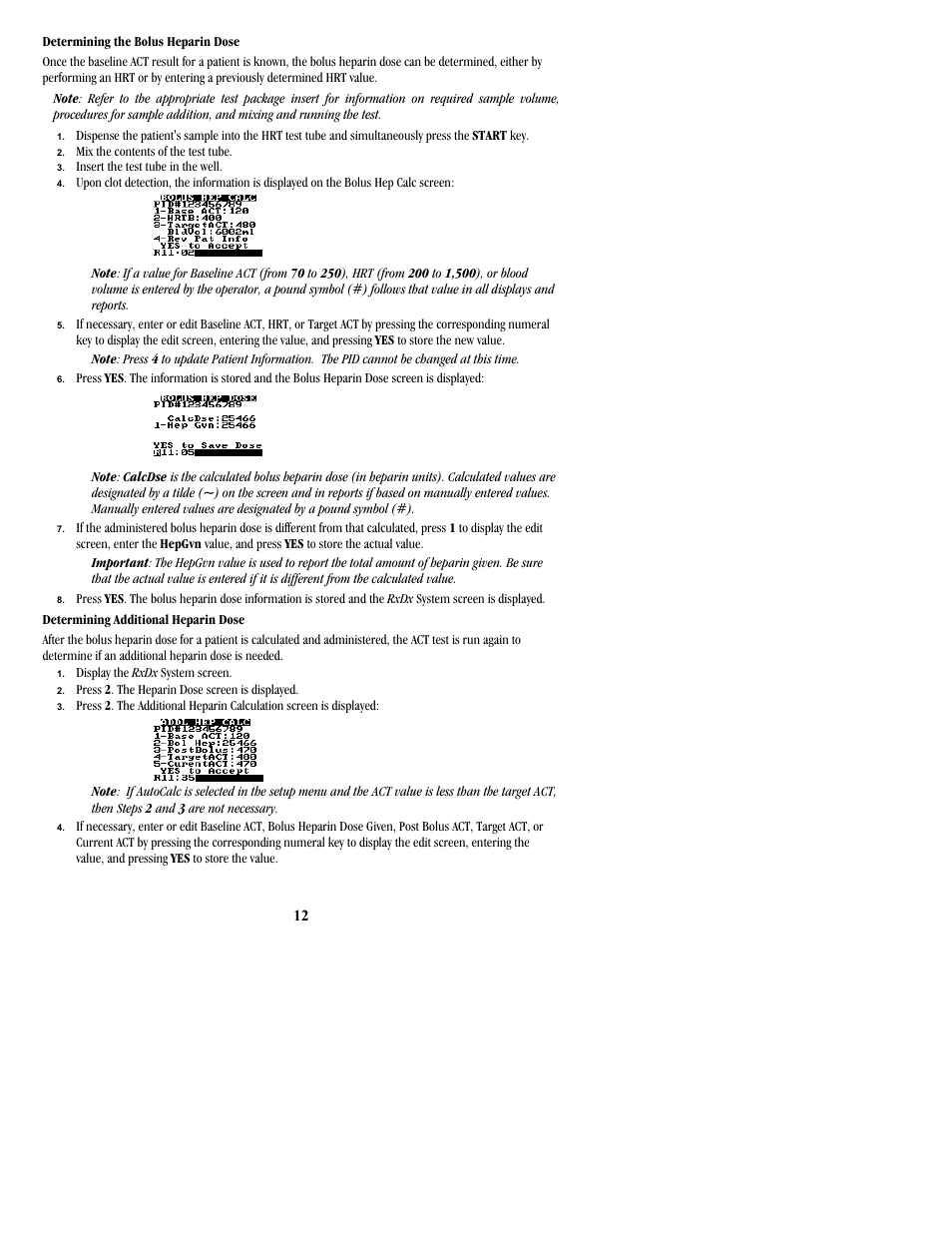 ITC Hemochron Response Whole Blood Coagulation System User Manual | Page 12 / 24
