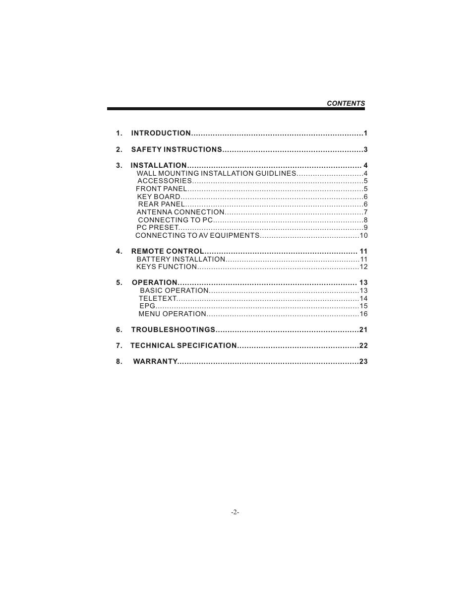 BUSH 19" LCD Tv IDLCD1904HD User Manual | Page 3 / 25