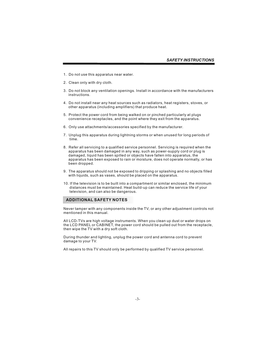 BUSH 19" LCD Tv IDLCD1904HD User Manual | Page 4 / 25