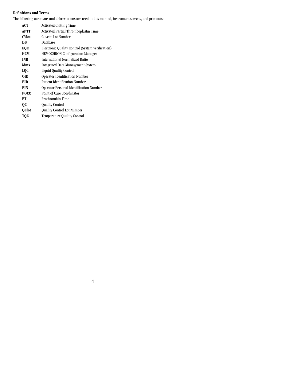 ITC Hemochron Signature Elite Whole Blood Microcoagulation System User Manual | Page 4 / 84
