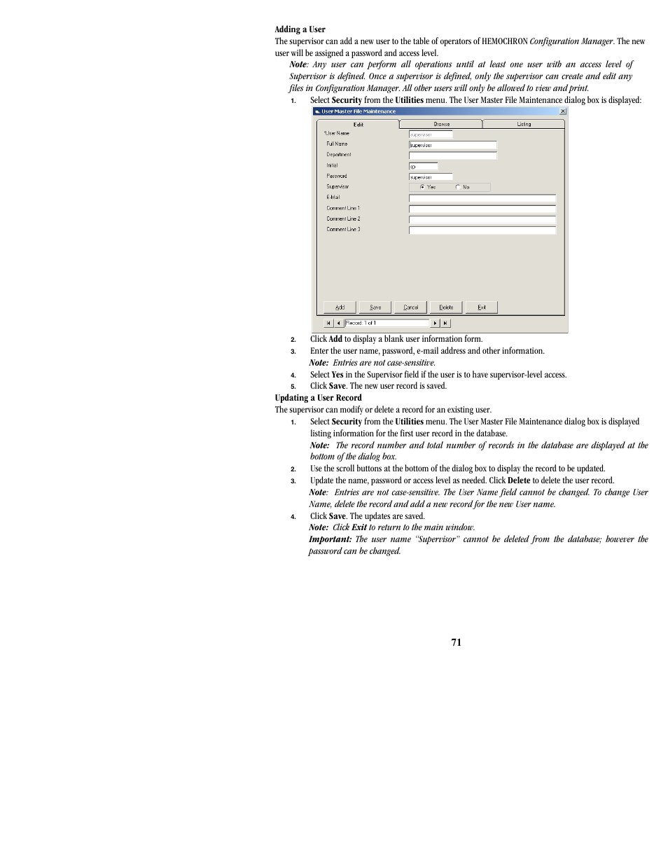 ITC Hemochron Signature Elite Whole Blood Microcoagulation System User Manual | Page 71 / 84