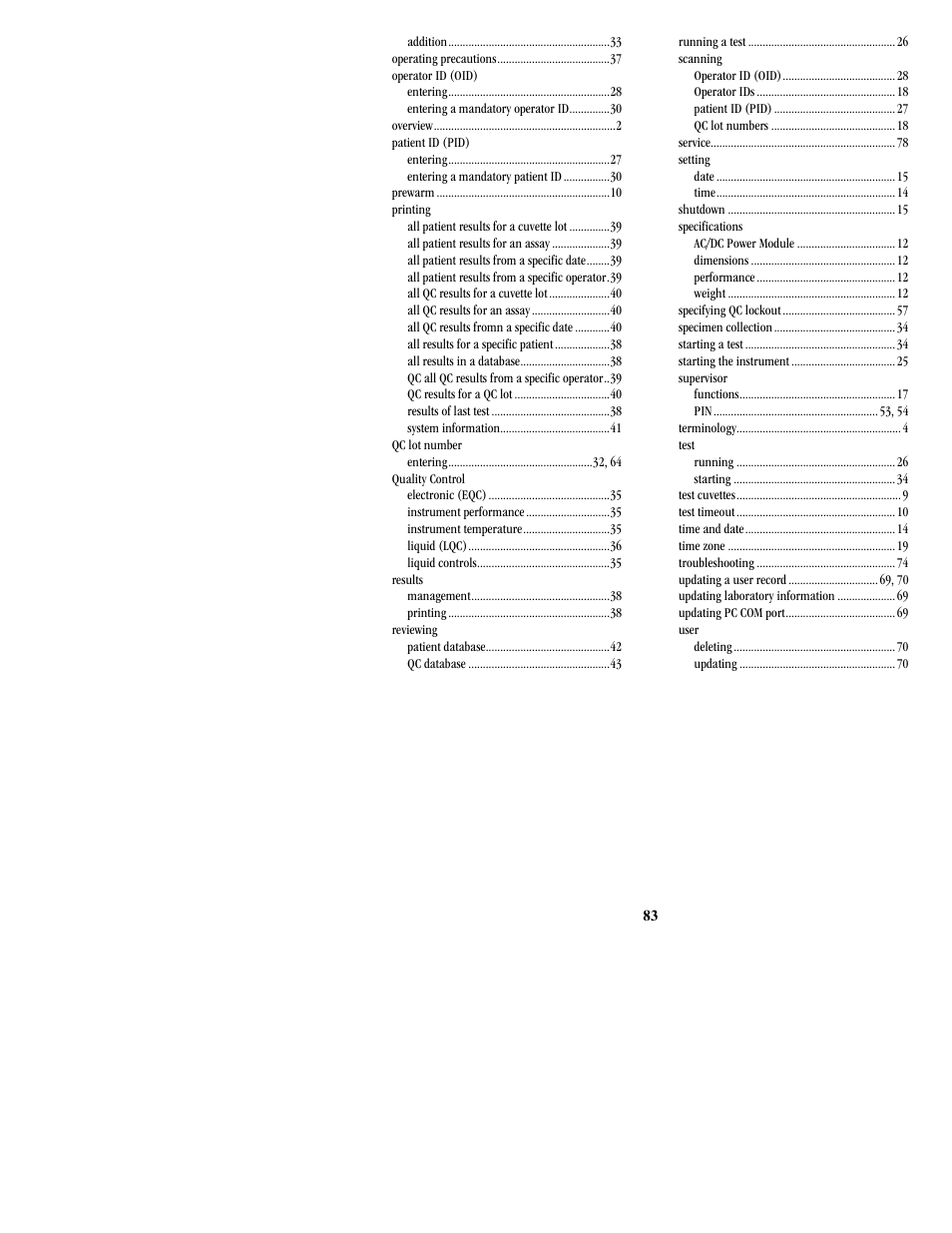 ITC Hemochron Signature Elite Whole Blood Microcoagulation System User Manual | Page 83 / 84