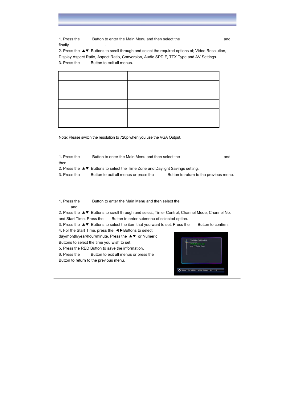 System setup of dvb | BUSH High Definition Digital Set Top Box with DAB+ Receiver DFTA52DAB User Manual | Page 20 / 33