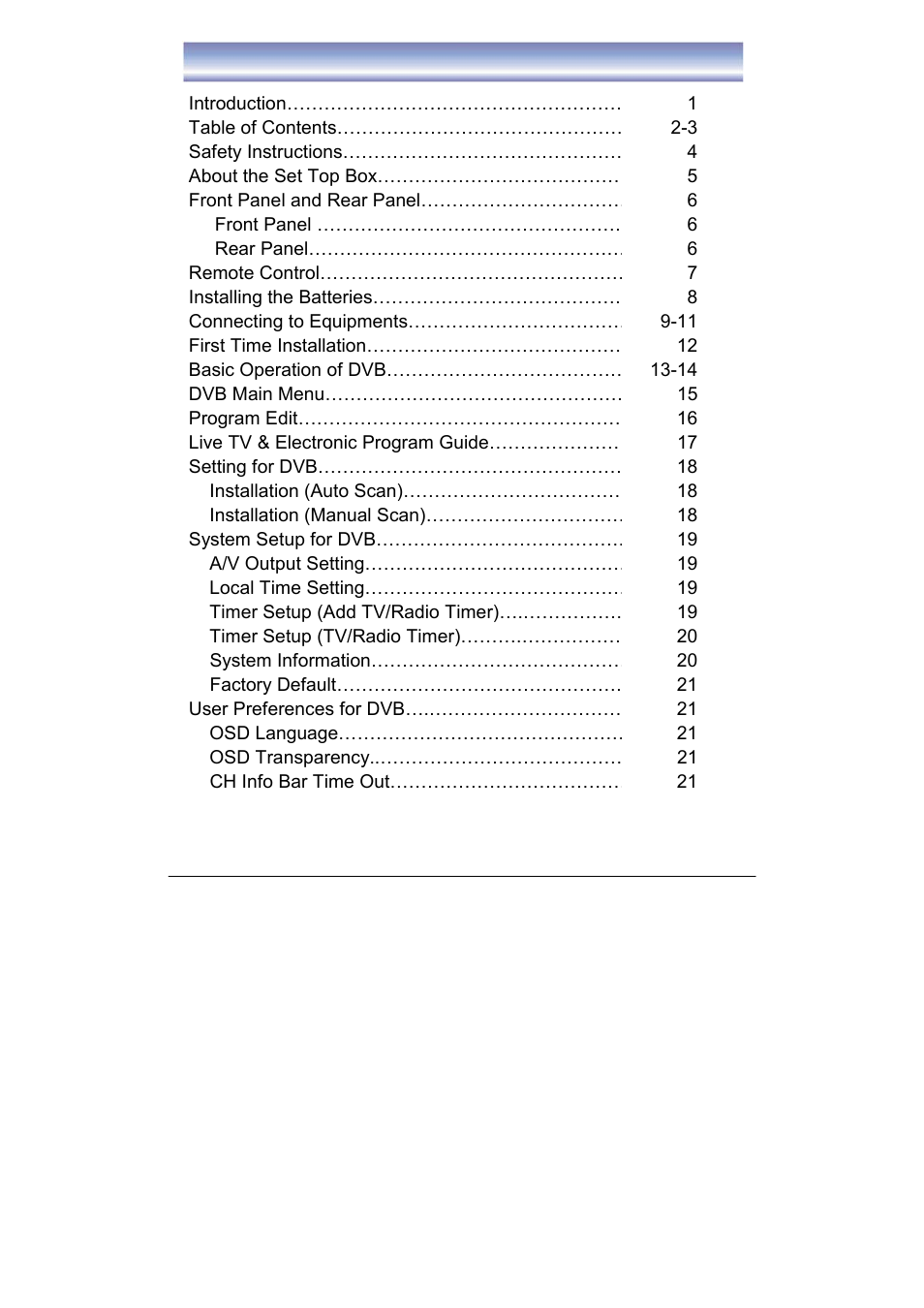 BUSH High Definition Digital Set Top Box with DAB+ Receiver DFTA52DAB User Manual | Page 3 / 33