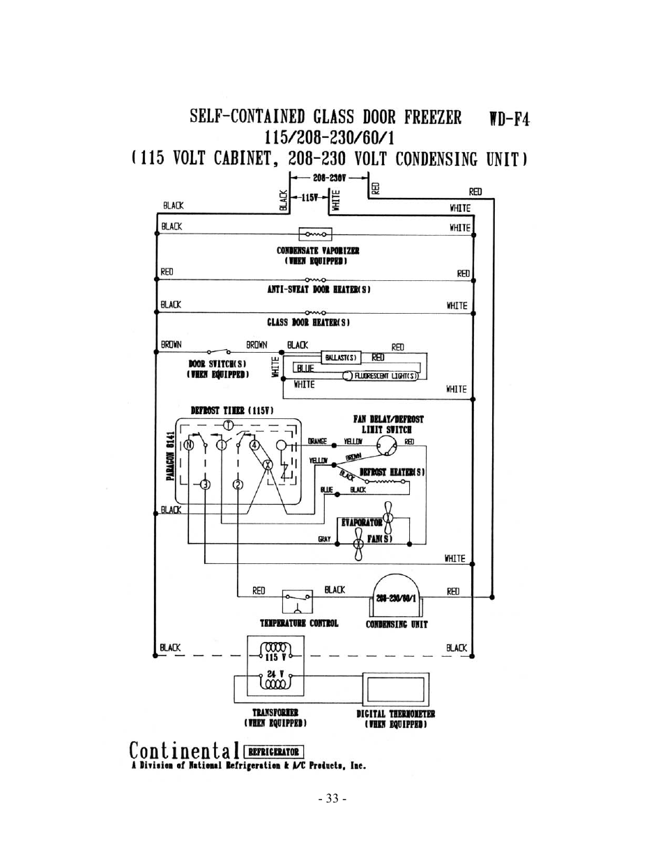 Bally Refrigerators/Freezers/Warmers User Manual | Page 35 / 36