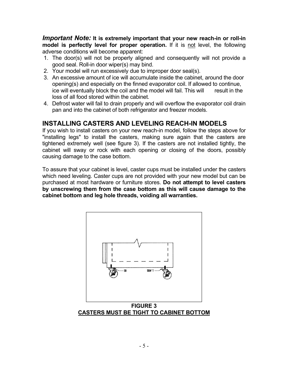 Bally Refrigerators/Freezers/Warmers User Manual | Page 7 / 36