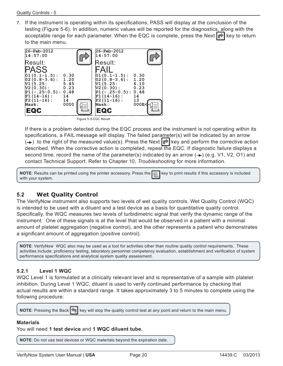 Pass, Fail, Result | ITC VerifyNow System Platelet Reactivity Test User Manual | Page 24 / 104