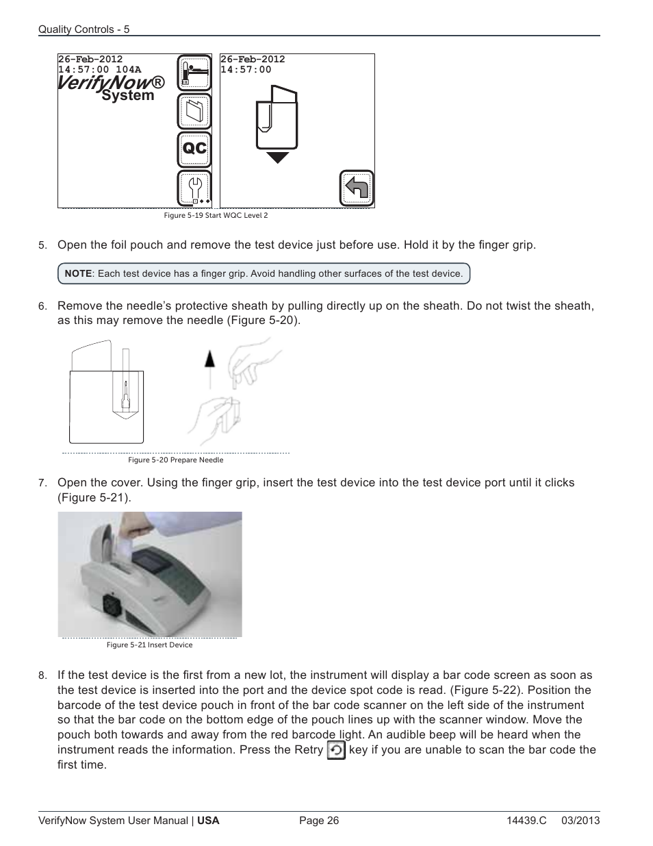 Verifynow, System | ITC VerifyNow System Platelet Reactivity Test User Manual | Page 30 / 104