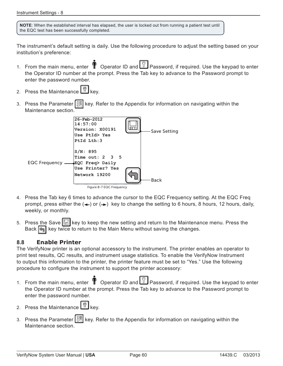 ITC VerifyNow System Platelet Reactivity Test User Manual | Page 64 / 104