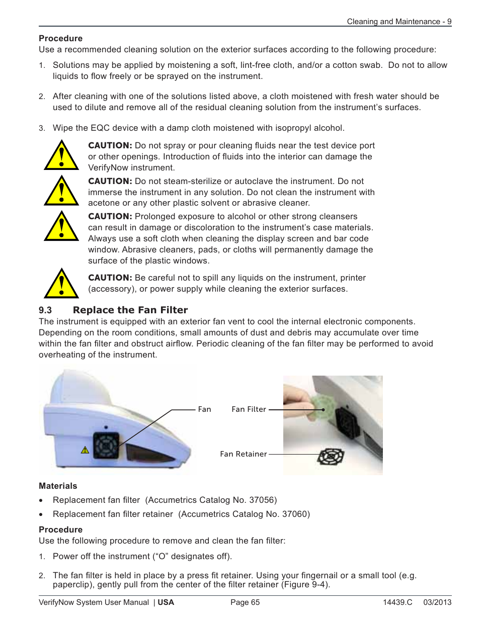 ITC VerifyNow System Platelet Reactivity Test User Manual | Page 69 / 104