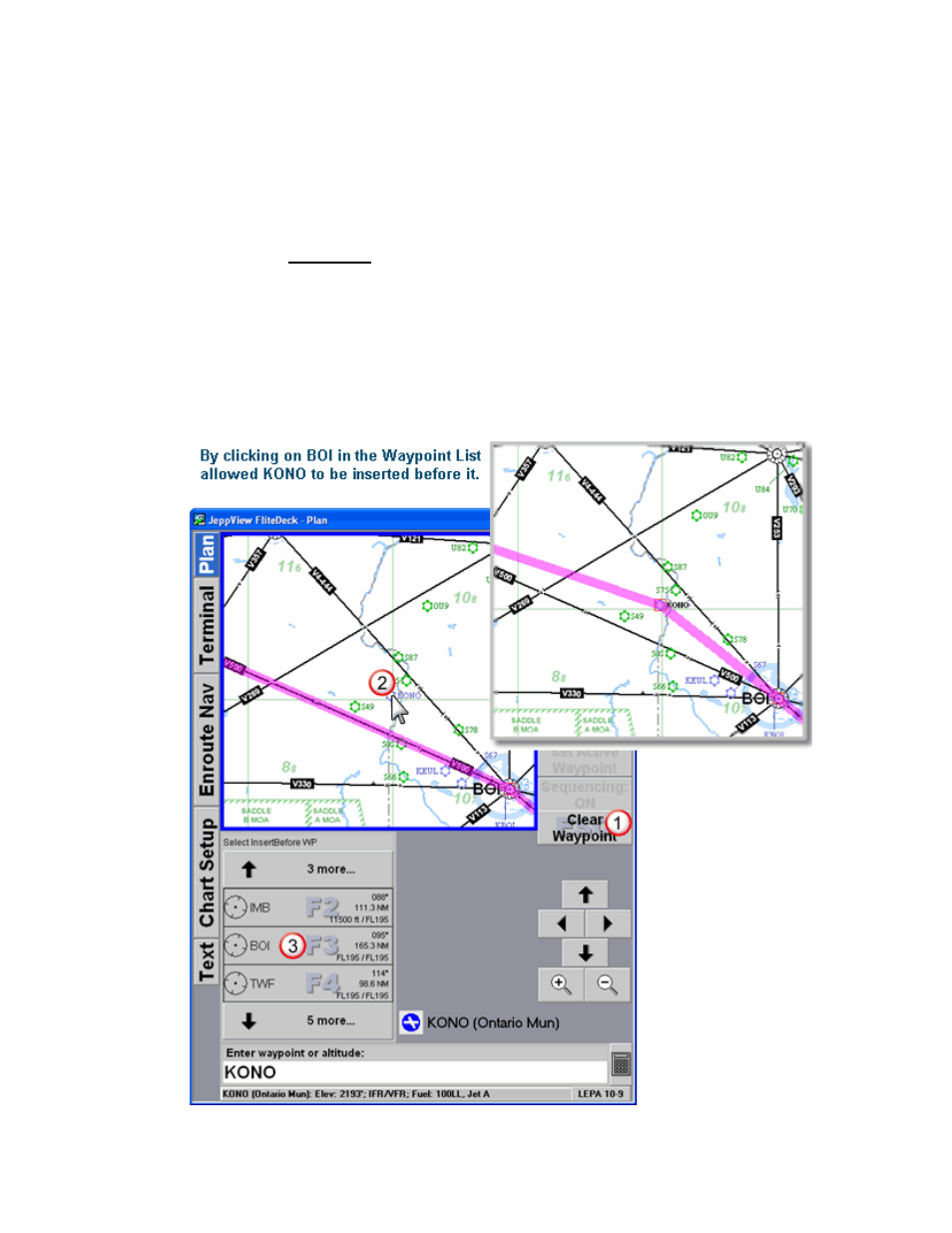 The quick insert method | Jeppesen FliteDeck 3 User Manual | Page 127 / 270