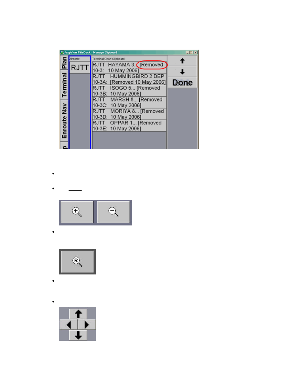 Things you can do when viewing a chart | Jeppesen FliteDeck 3 User Manual | Page 153 / 270