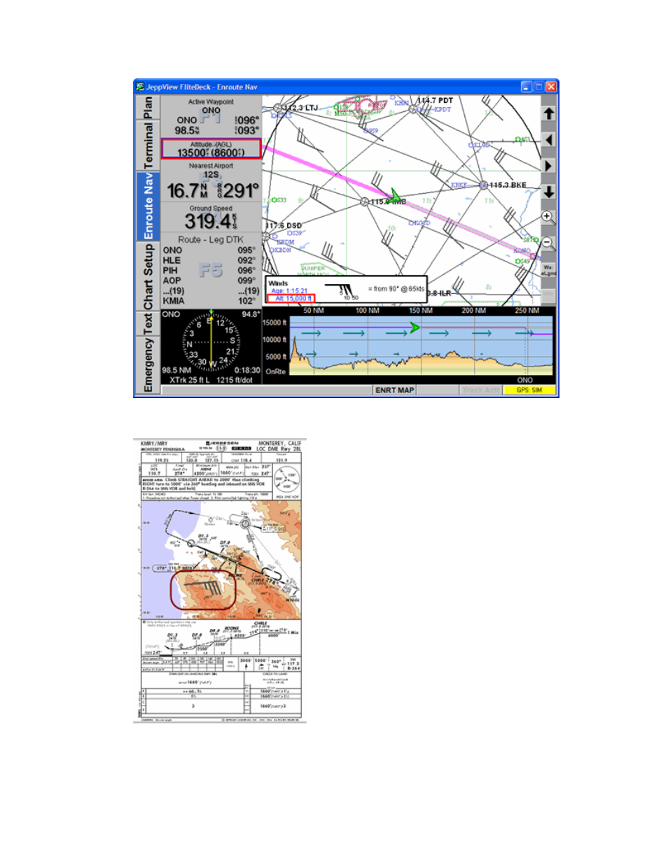 Selecting wind altitude | Jeppesen FliteDeck 3 User Manual | Page 225 / 270