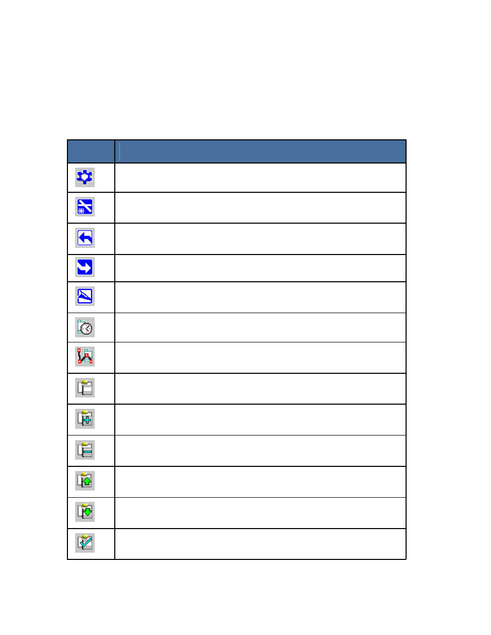 Terminal page icons | Jeppesen FliteDeck 3 User Manual | Page 256 / 270