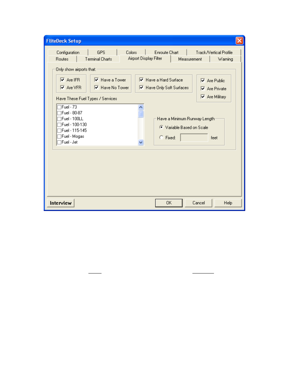 Measurement tab | Jeppesen FliteDeck 3 User Manual | Page 91 / 270