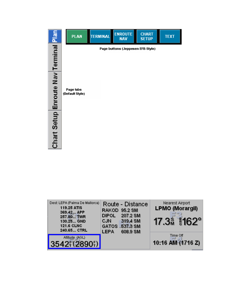 Using components | Jeppesen FliteDeck 3 User Manual | Page 95 / 270