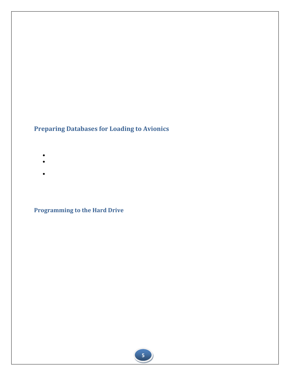 Preparing databases for loading to avionics, Programming to the hard drive | Jeppesen INDS Data Manager for Windows User Manual | Page 5 / 12