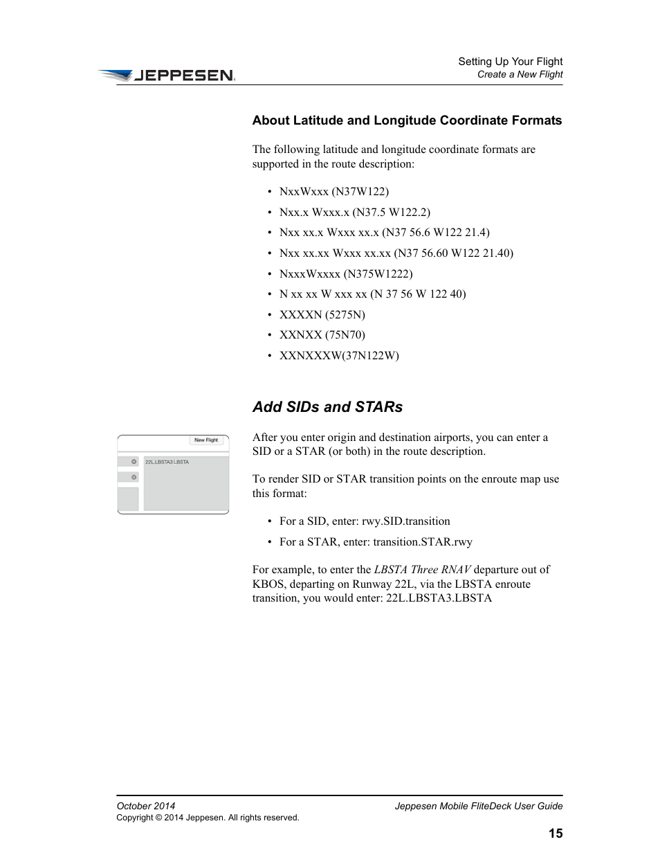 Add sids and stars | Jeppesen Mobile FliteDeck for iPad User Manual | Page 22 / 63