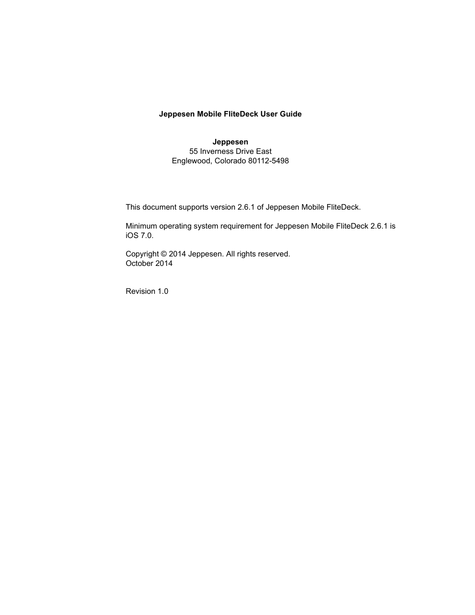 Jeppesen Mobile FliteDeck for iPad User Manual | Page 3 / 63