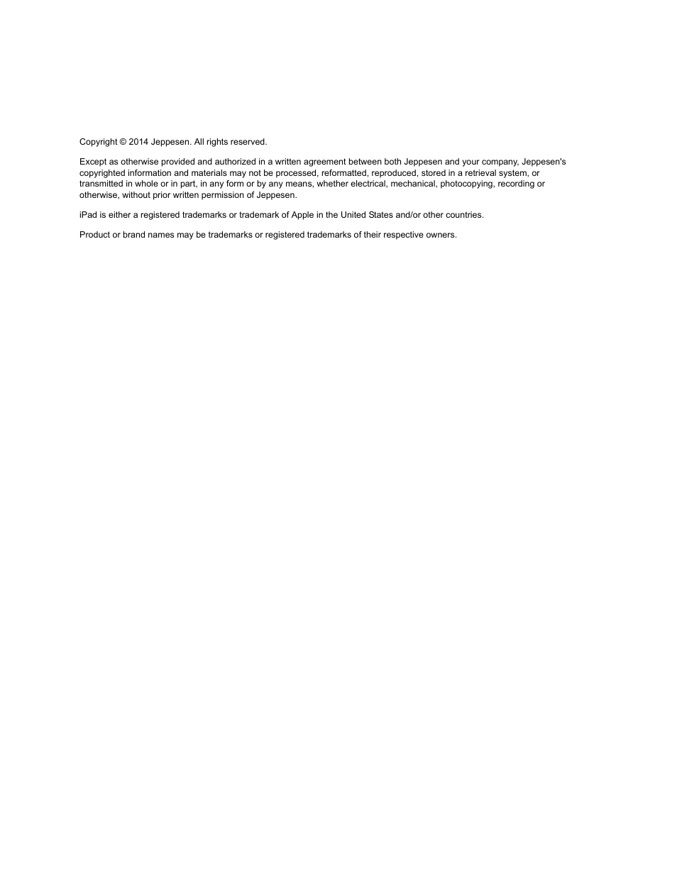 Jeppesen Mobile FliteDeck for iPad User Manual | Page 4 / 63