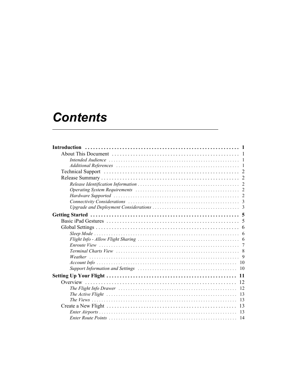 Jeppesen Mobile FliteDeck for iPad User Manual | Page 5 / 63