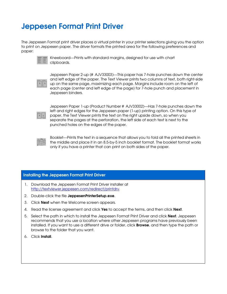 Jeppesen Text Viewer User Manual | 2 pages